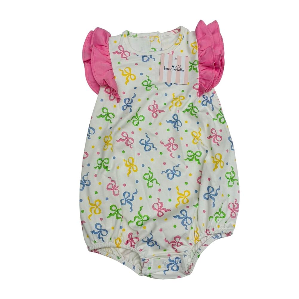NWT James & Lottie 24M Blake Bubble in Pastel Bows
